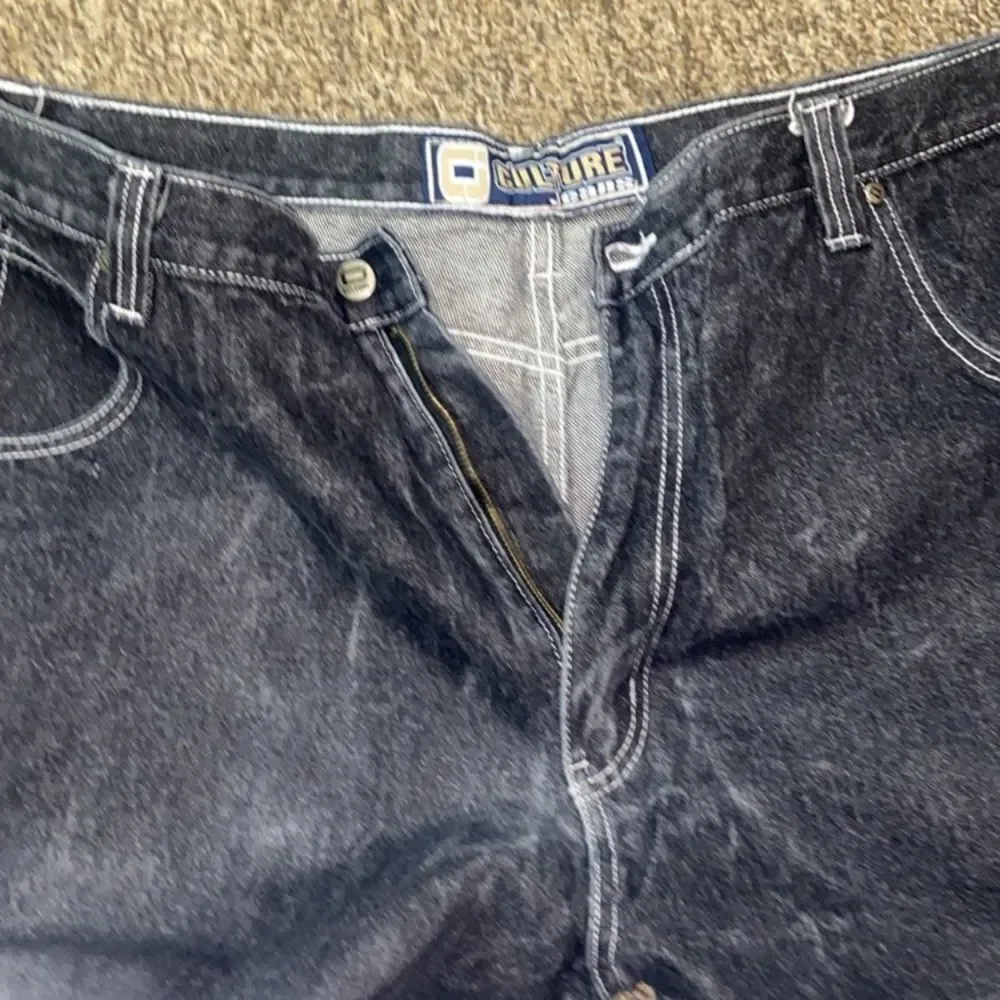 Vintage Style Black Denim Jeans Men’s Size 42X32